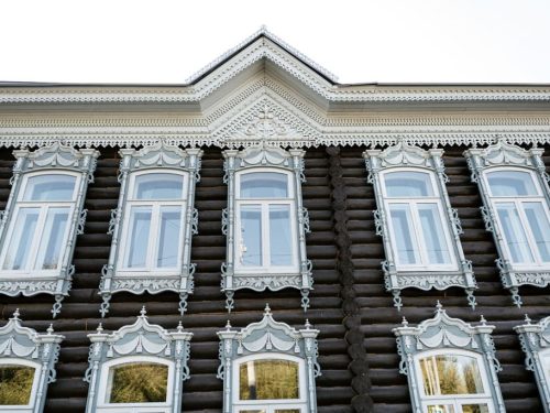 томское деревянное зодчество фасада дома